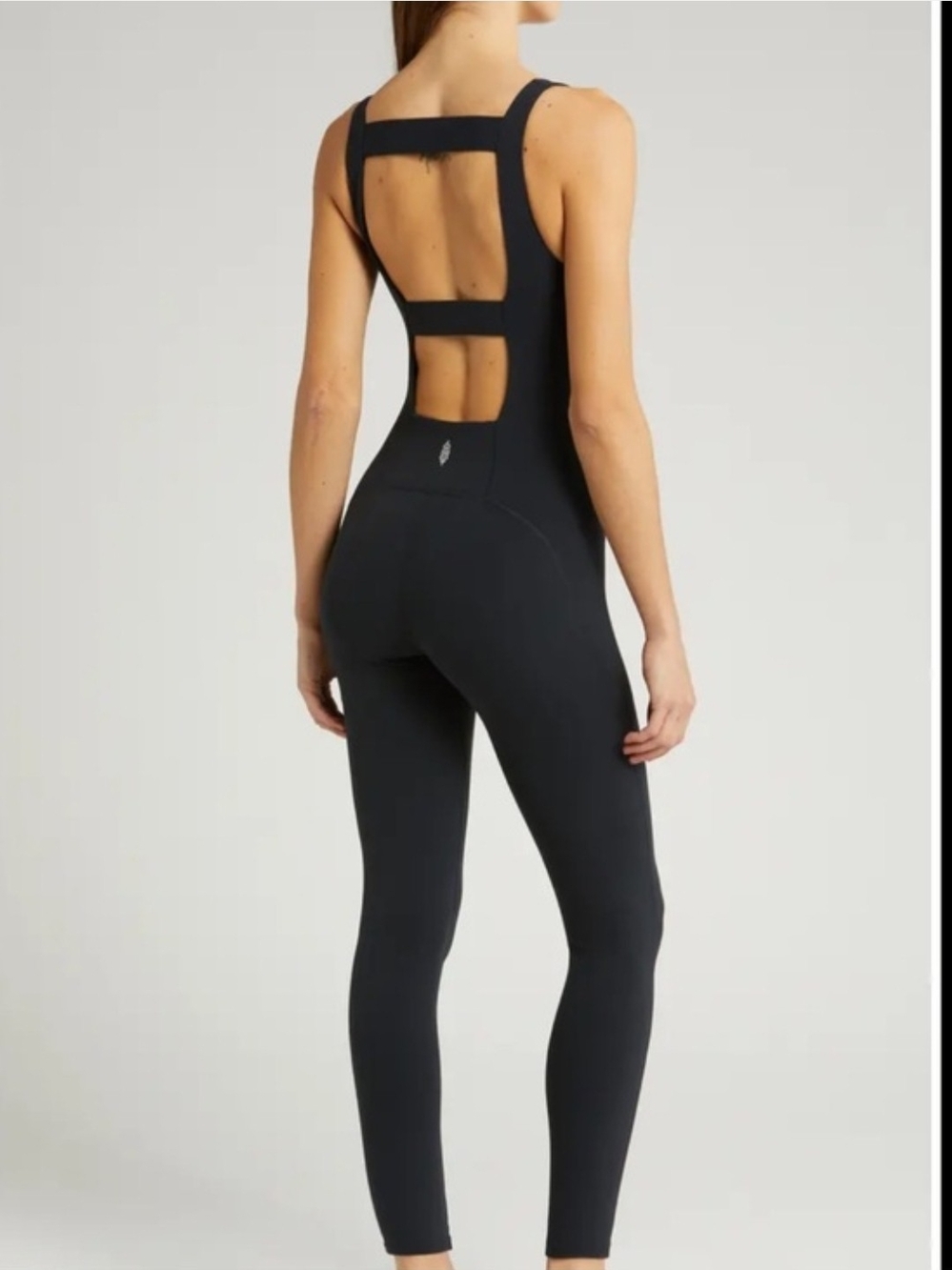 New Women's Never Better One Piece Jumpsuit Black Open-Back Jumpsuit XS